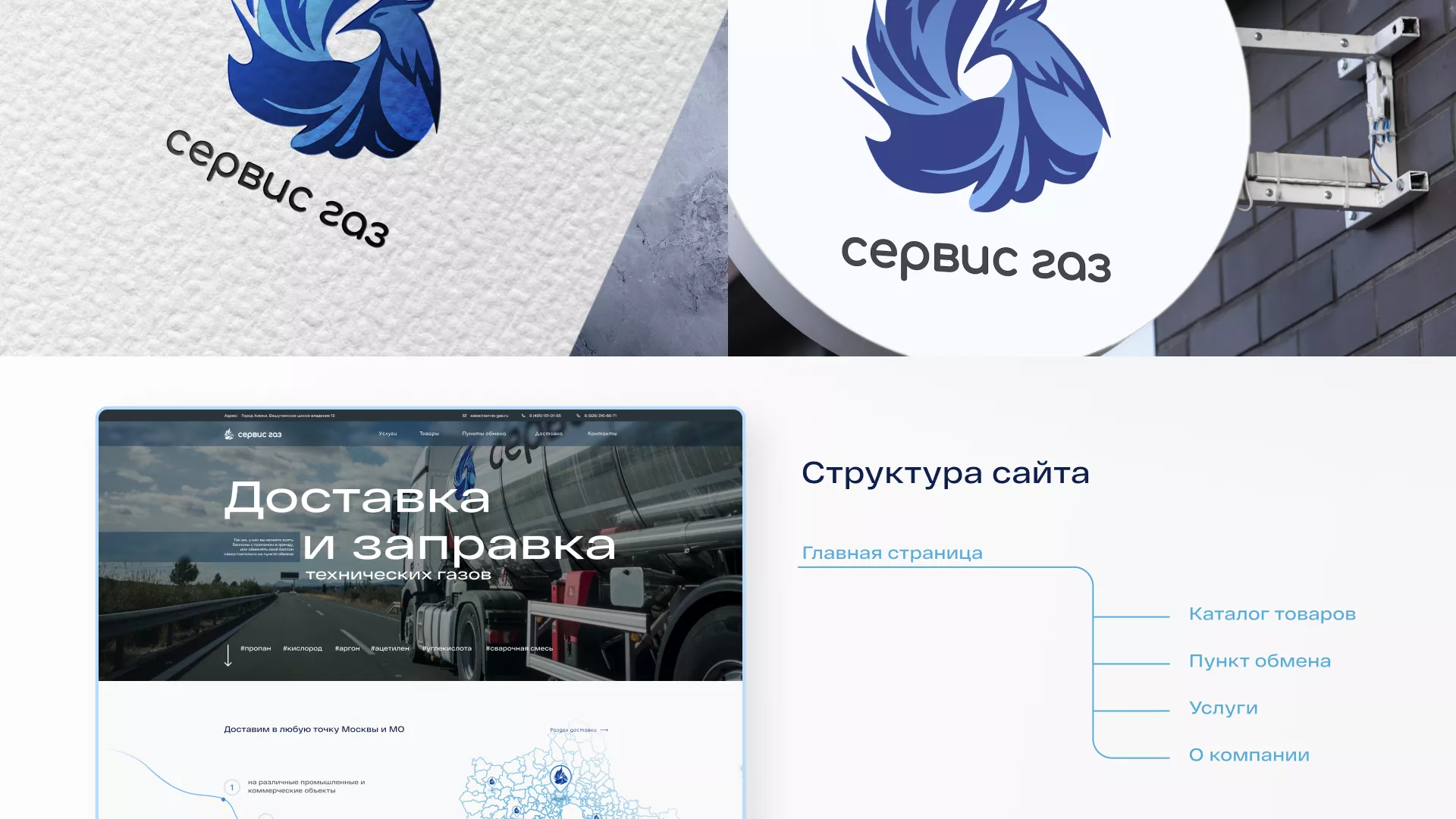 Создание сайта компании «Сервис газ» в Островном