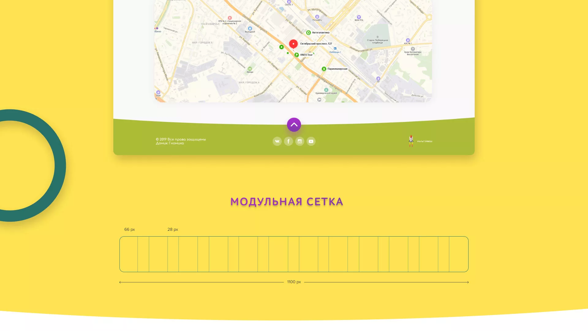 Разработка сайта детского активити-клуба «Домик гномика» в Островном