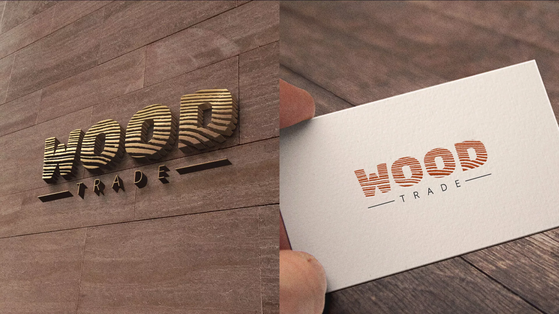 Разработка логотипа для компании «Wood Trade» в Островном